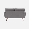 Faro Velvet 2 Seater Sofa in Grey Colour