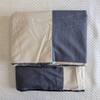 Veda Blue & Cream Checkered Cotton Dohar Double Bed Reversible 300 Tc Size 240 X 160 Cms