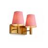 Devansh Metal Electric Wall Light in Gold Colour with Multi Shade Count of 1 Light