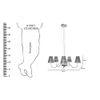 Yearby 5-Light Sputnik Glass Shade chandelier