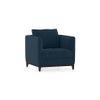Florence Premium 1 Seater Fabric Sofa in Indigo Blue Colour