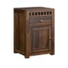 Vrinda Shesham Solid Wood 1 Door & 1 Drawer Bedside In Provincial Teak Finish