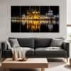 The Castle Decor Golden Temple Wall Art Painting Design 2