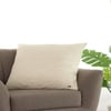 Transfer Knit Euro Sham Cushion Cover  Natural 24X24  Inches