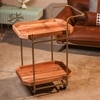 Ireka Homes PartyPort Foldable Serving Trolley with Wheels