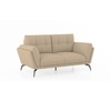 Vetra 2 Seater Leather Sofa In Pebble Colour
