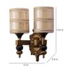 Eliante Modern Wall Lights Mild Steel & Glass Material Antique & Champaign Finish