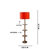 Devansh Shelf Wooden Floor Lamp