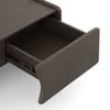Koro Solid Wood Rectangular Storage Coffee Table In Dark Chestnut Finish