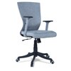 Rocknew York Mid Back Ergonomic Chair in Grey Colour