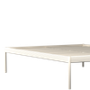 Pinner Metal Non Storage Queen Bed in Glossy Ivory Finish