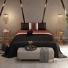 Stoa Paris 300TC UltrSatin Super King Bedsheet with 2 Pillow Covers Satin Super Caramel White