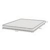 SimplyWud Essential Queen Size Mattress White & Grey (Mattress Thickness : 4 Inches, Mattress Dimensions : 78 x 60 in)