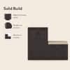 Bennis 25 Pair Shoe Rack in Dark Walnut Finish