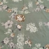 Green Floral 210 TC Mix Cotton Flat Single Bed Size Bedsheet With 1 Pillow Cover From Threads