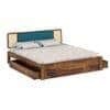 Boho Bliss Solid Wood King Storage Bed