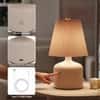 Rechargeable Pleated Metal Table Lamp with Touch Control