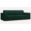 Cacef 3 Pull Out Sofa Cum Bed ith storage In Green Colour