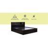 Horae Solid Wood Queen Size Drawer Storage Bed In Melamine Finish