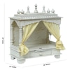 D'Dass Sheesham and Mdf Wooden Home Temple For Pooja Mandir For Home
