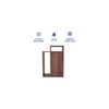 Akari Engineered Wood Bedside Table in Walnut Finish