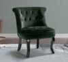 Grenier Fabric Slipper Chair in Bottle Green Color