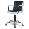 Easos Mid Back Executive Chair in White & Black Colour