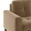 Verona Luxe 2 Seater Fabric Sofa in Fawn Velvet Colour