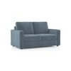 Apollo Compact High Back 2 Seater Fabric Sofa in Ocean Weave Colour
