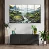 The Castle Decor Mountain Sea Landscape Wall Art Set of 5 27x48 Inch
