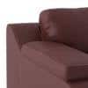 Trissino 1 Seater Premium Italian Leather Sofa In Bordeaux