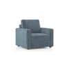 Apollo Compact Fabric Sofa (Colour : Ocean Weave, Seating Capacity : 1 Seater, Cushion Type : Soft, Back Type : Regular Back)