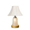 Devansh Off-White Cotton Shade Lamp With Wood & Mosaic Glass Base For Decoration/Office/Home/Gifting/Study For Decoration/Office/Home/Gifting/Study