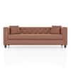Windsor Premium 3 Seater Fabric Sofa in Mocha Mouse Velvet Colour