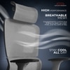 Imperia Ergonomic Study Chair in Grey Colour