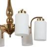 Eliante Mild Steel 6-Light Chandelier, Modern Hanging Ceiling Fixture