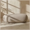Eliteelegance Wood Ottoman With Upholstery Non Storage Sofa In Grey Colour