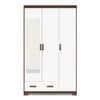 Miller 3 Door Wardrobe With Mirror in Two Tone Finish