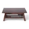 Alison Sheesham Wood Coffee Table In Walnut Finish