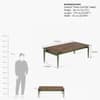 Chalet Teak Wood Coffee Table in Olive Green Colour