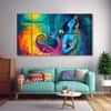 The Castle Decor Radha Krishna Wall Painting Wooden Framed 27x48 Inch (Style 10)