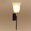Devansh Metal Electric Wall Light in Black Colour with White Shade Count of 1 Light