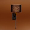 Devansh Metal Electric Wall Light in Black Colour with Black Shade Count of 1 Light