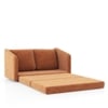 Kobi 2 Seater Fold Out Sofa Cum Bed in Burnt Orange Colour