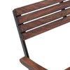 Masai Solid Wood Bench In Dark Teak Finish