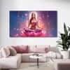 The Castle Decor Goddess Laxmi Wall Painting Wooden Framed 27x48 Inch (Style 8)