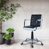 Easos Mid Back Executive Chair in White & Black Colour