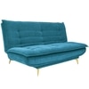 Bliss 3 Seater Sofa Cum Bed In Sea Green Colour