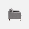 Reiti Velvet 3 Seater Sofa in Grey Colour