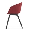 Poulain Engineered Wood Dining Chair in Red Colour